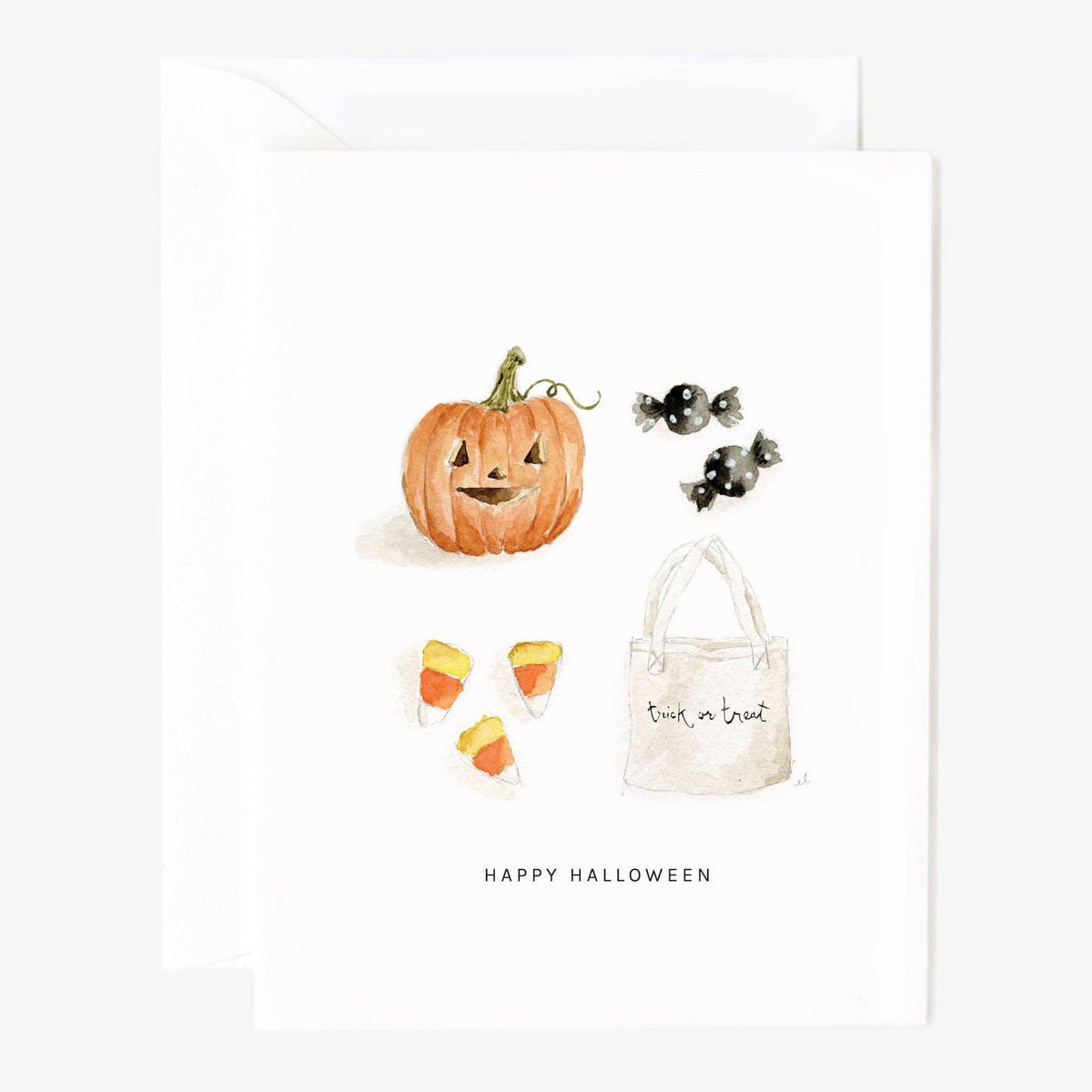 emily lex studio Holiday Cards Happy Halloween Greeting Card
