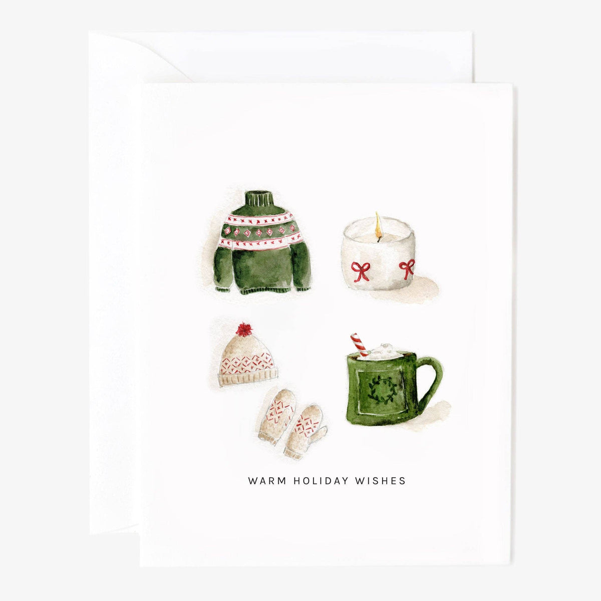 emily lex studio Holiday Cards Warm holiday wishes greeting card