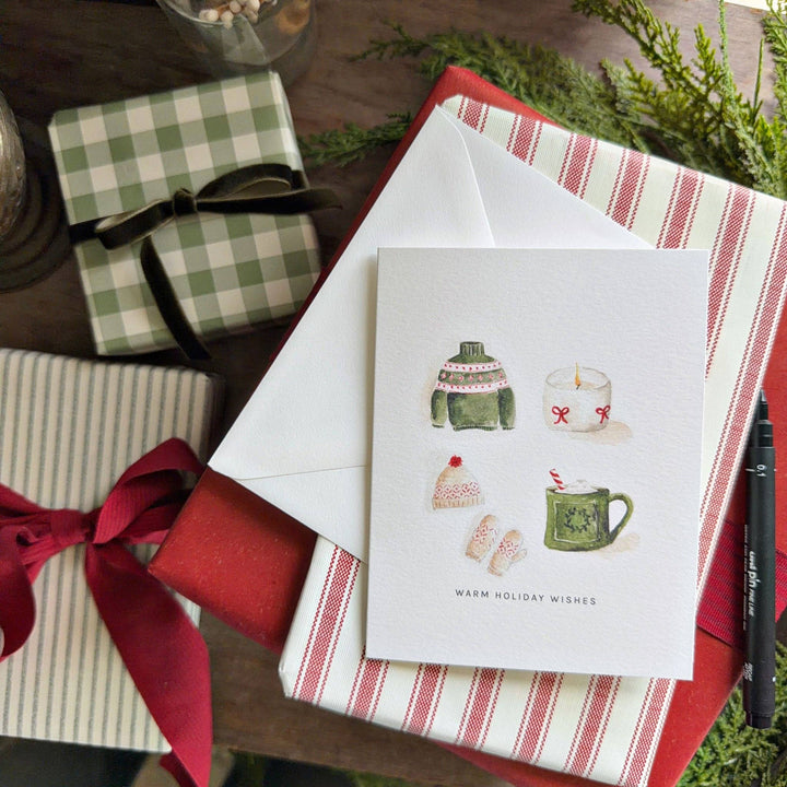 emily lex studio Holiday Cards Warm holiday wishes greeting card