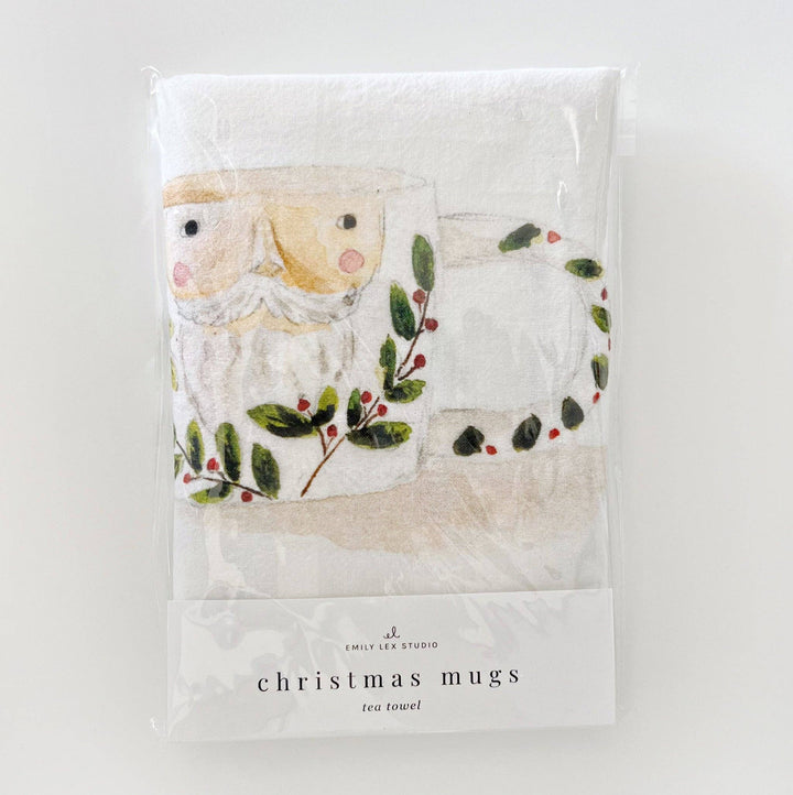 emily lex studio Holiday Christmas mugs tea towel