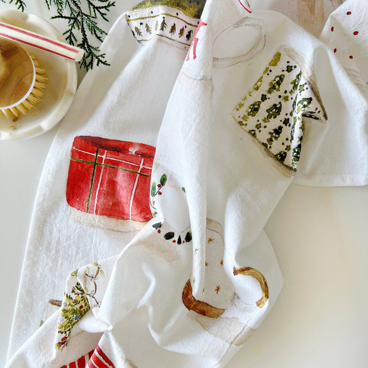 emily lex studio Holiday Christmas mugs tea towel