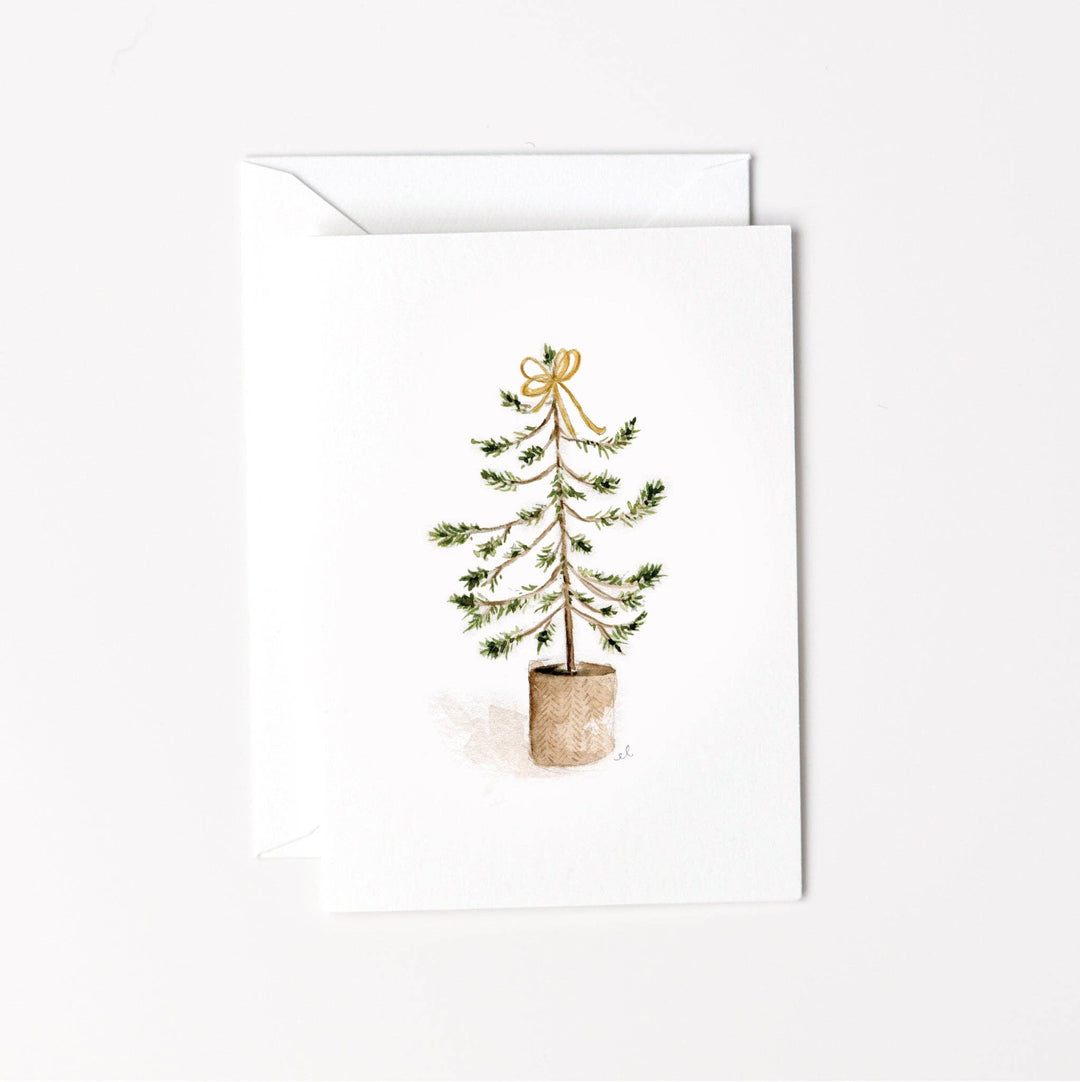 emily lex studio Holiday Christmas tree mini notecard