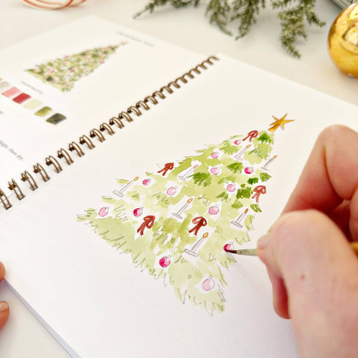 emily lex studio Holiday Nutcracker watercolor workbook