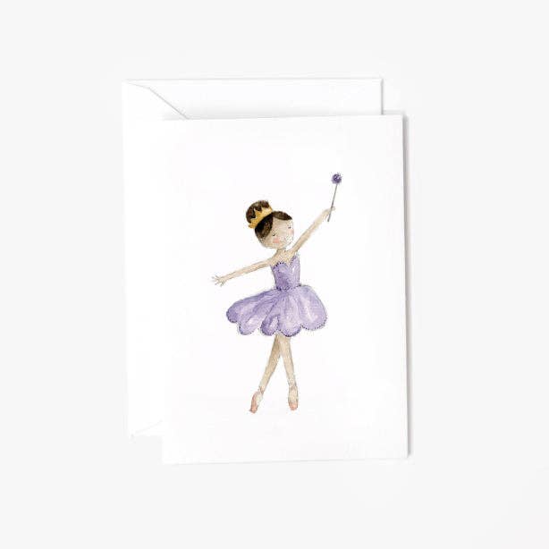 emily lex studio Holiday Sugarplum fairy mini notecard