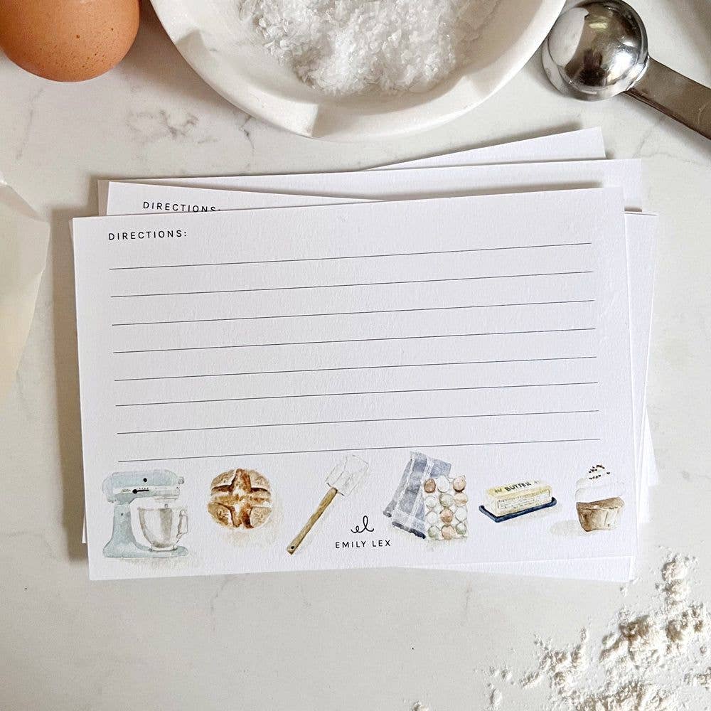 emily lex studio Home Baking recipe cards