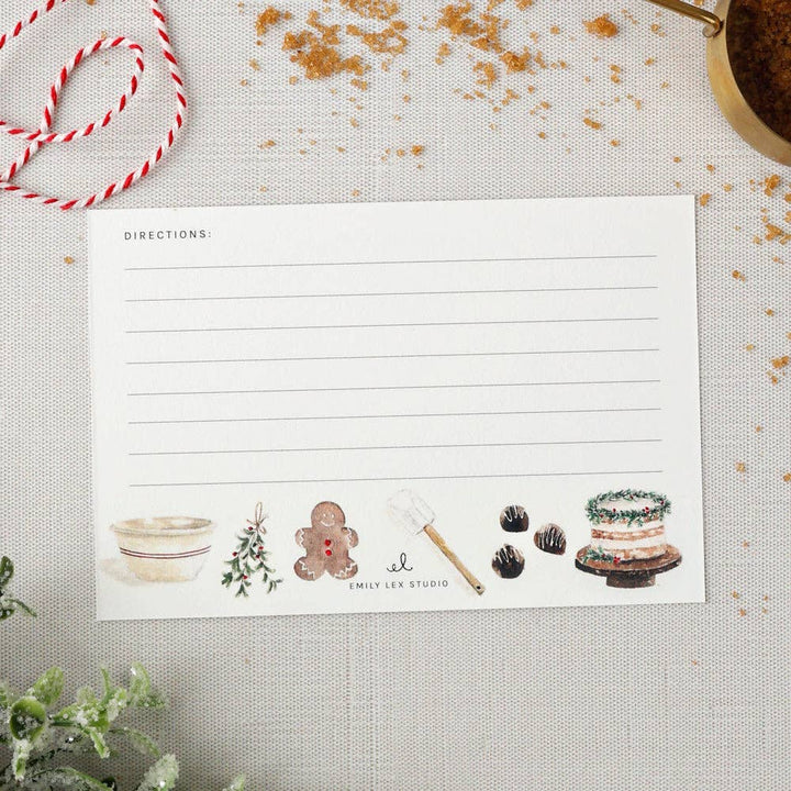 emily lex studio Home Christmas baking recipe cards