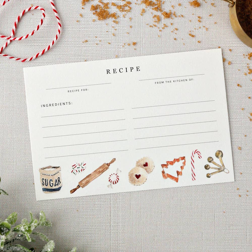 emily lex studio Home Christmas baking recipe cards