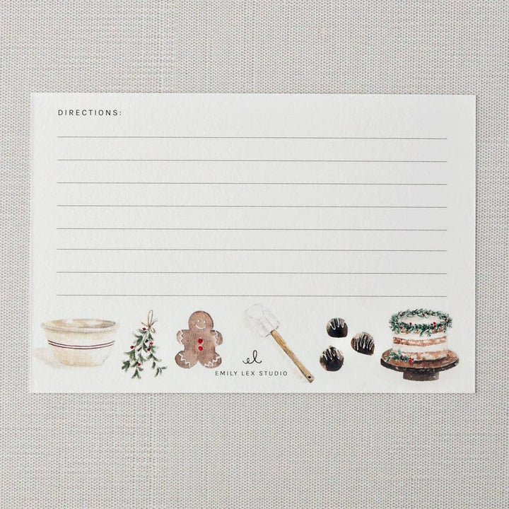 emily lex studio Home Christmas baking recipe cards