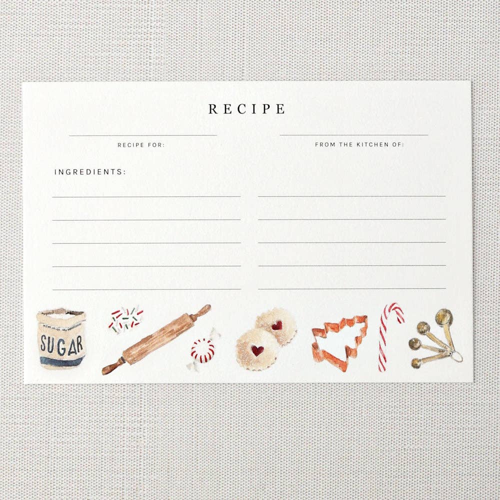 emily lex studio Home Christmas baking recipe cards
