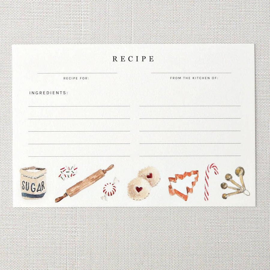 emily lex studio Home Christmas baking recipe cards