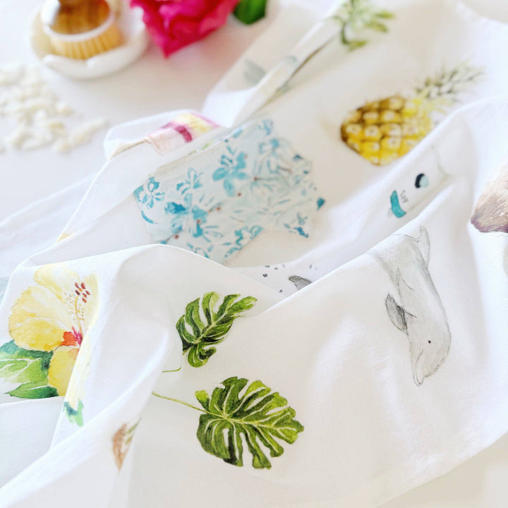emily lex studio Home Tropical tea towel