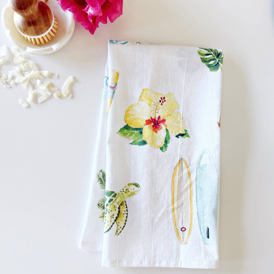 emily lex studio Home Tropical tea towel