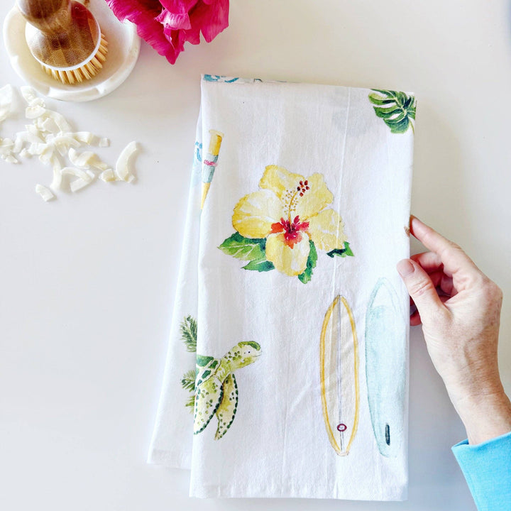 emily lex studio Home Tropical tea towel