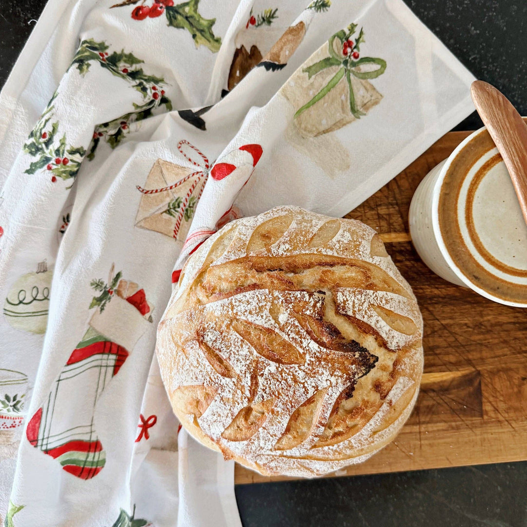 emily lex studio Kitchen Towel Classic christmas cotton tea towel