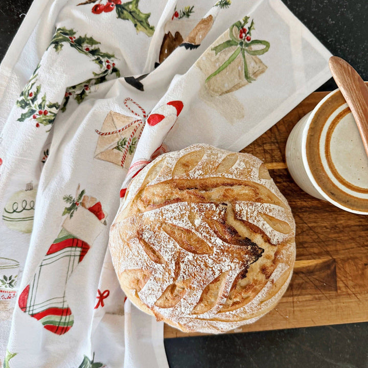 emily lex studio Kitchen Towel Classic christmas cotton tea towel