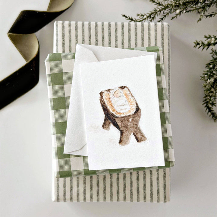 emily lex studio Note Cards Baby jesus mini enclosure notecard