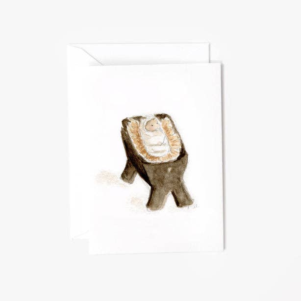 emily lex studio Note Cards Baby jesus mini enclosure notecard