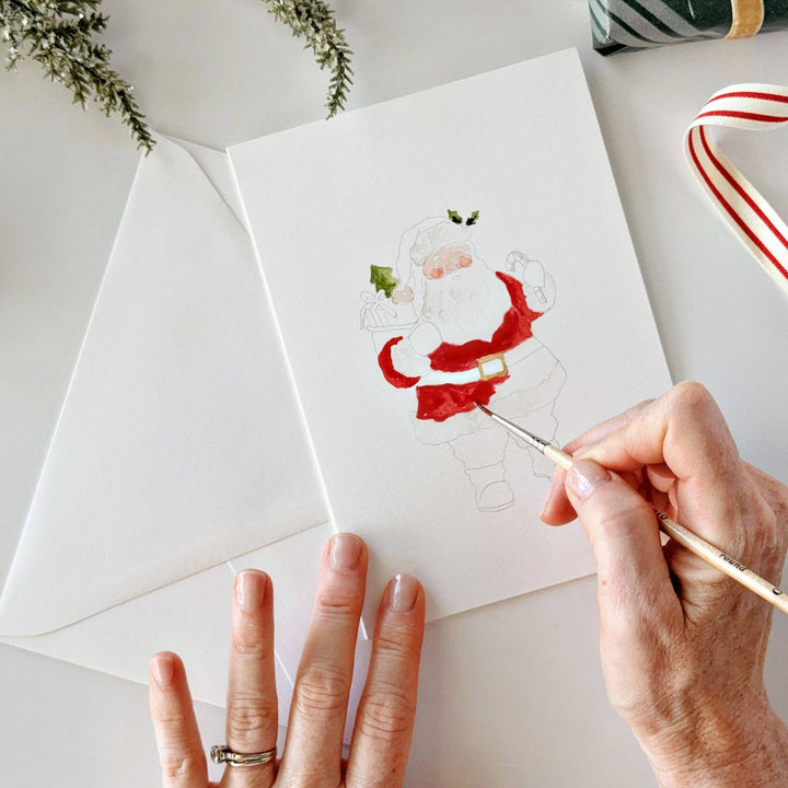 emily lex studio Note Cards Classic christmas paintable notecard