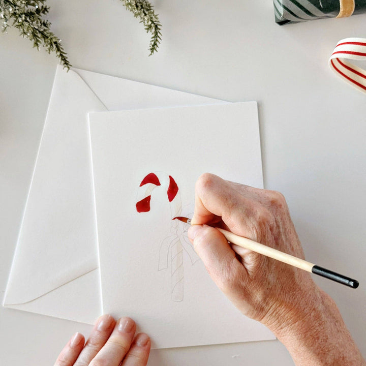 emily lex studio Note Cards Classic christmas paintable notecard