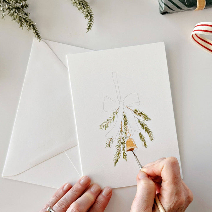 emily lex studio Note Cards Classic christmas paintable notecard