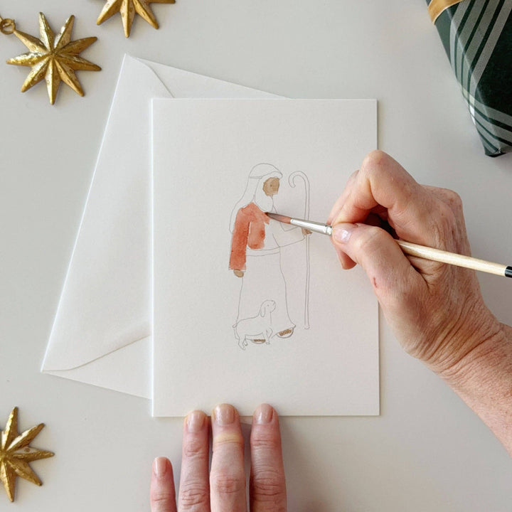 emily lex studio Note Cards Nativity paintable notecard