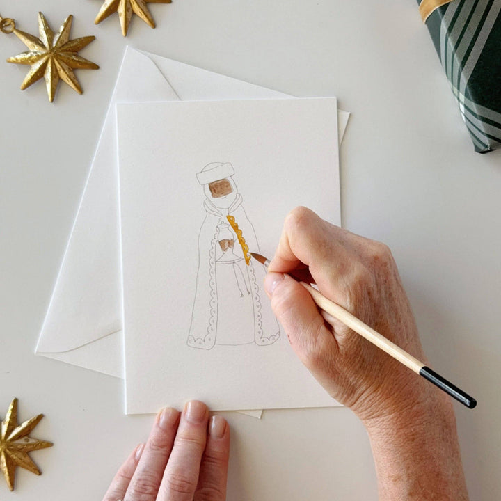 emily lex studio Note Cards Nativity paintable notecard