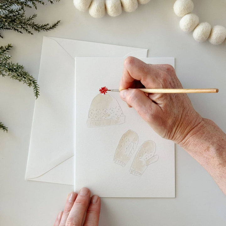 emily lex studio Note Cards Warm + cozy paintable notecard