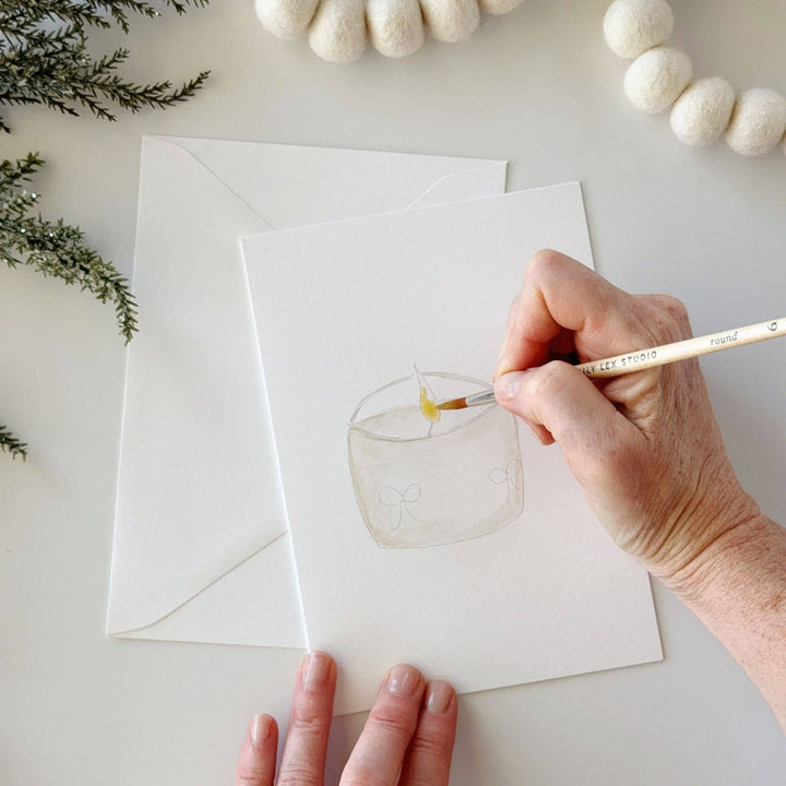 emily lex studio Note Cards Warm + cozy paintable notecard
