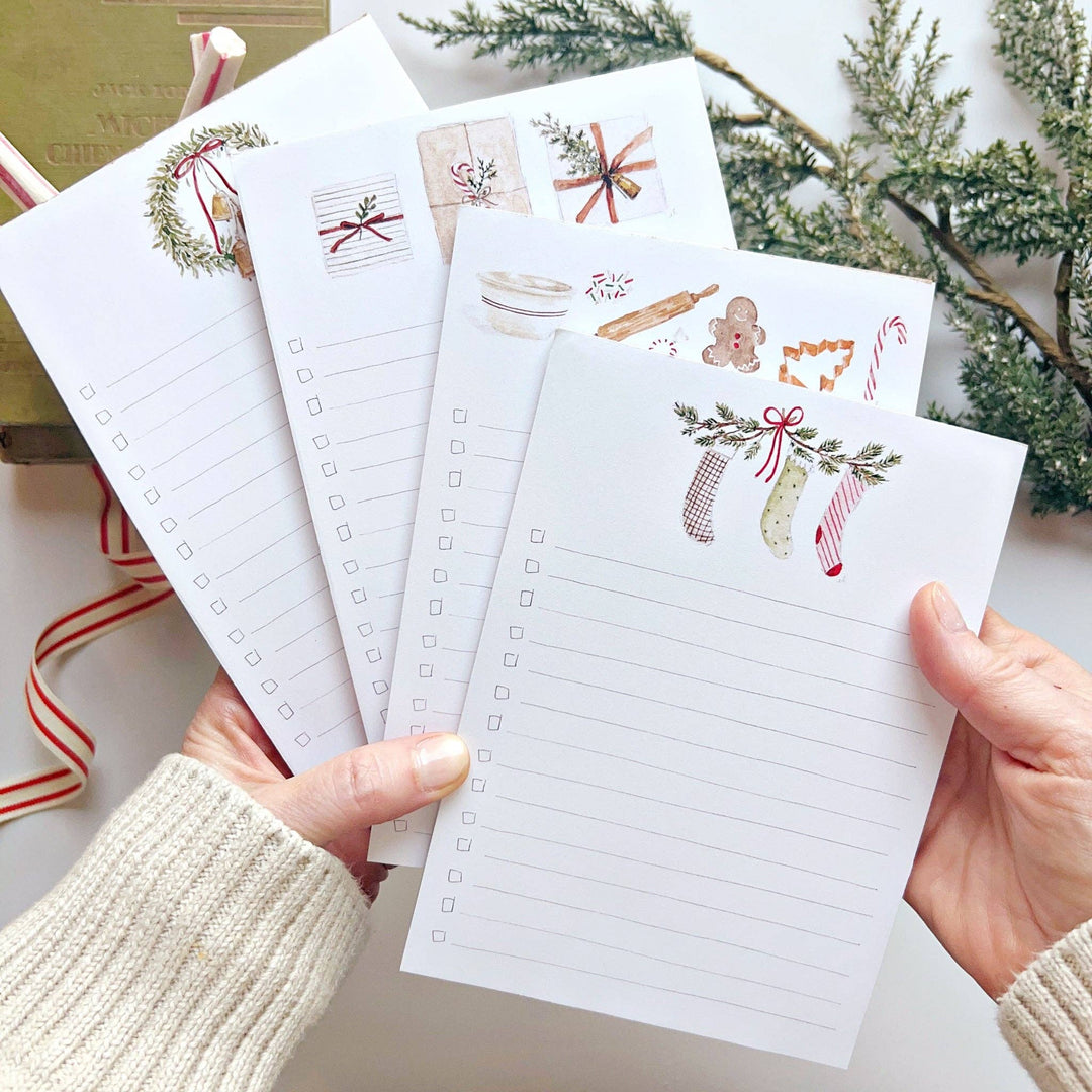 emily lex studio Notepad Checklist Notepad - Christmas