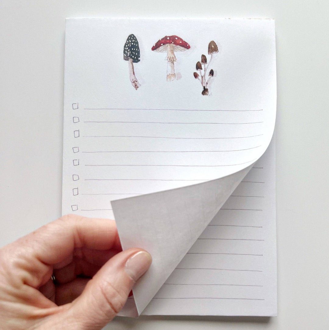 emily lex studio Notepad Checklist Notepad - Mushroom