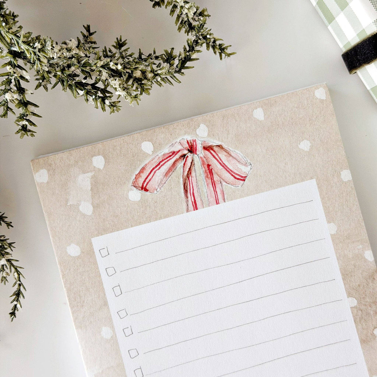 emily lex studio Notepads Pink bow checklist notepad