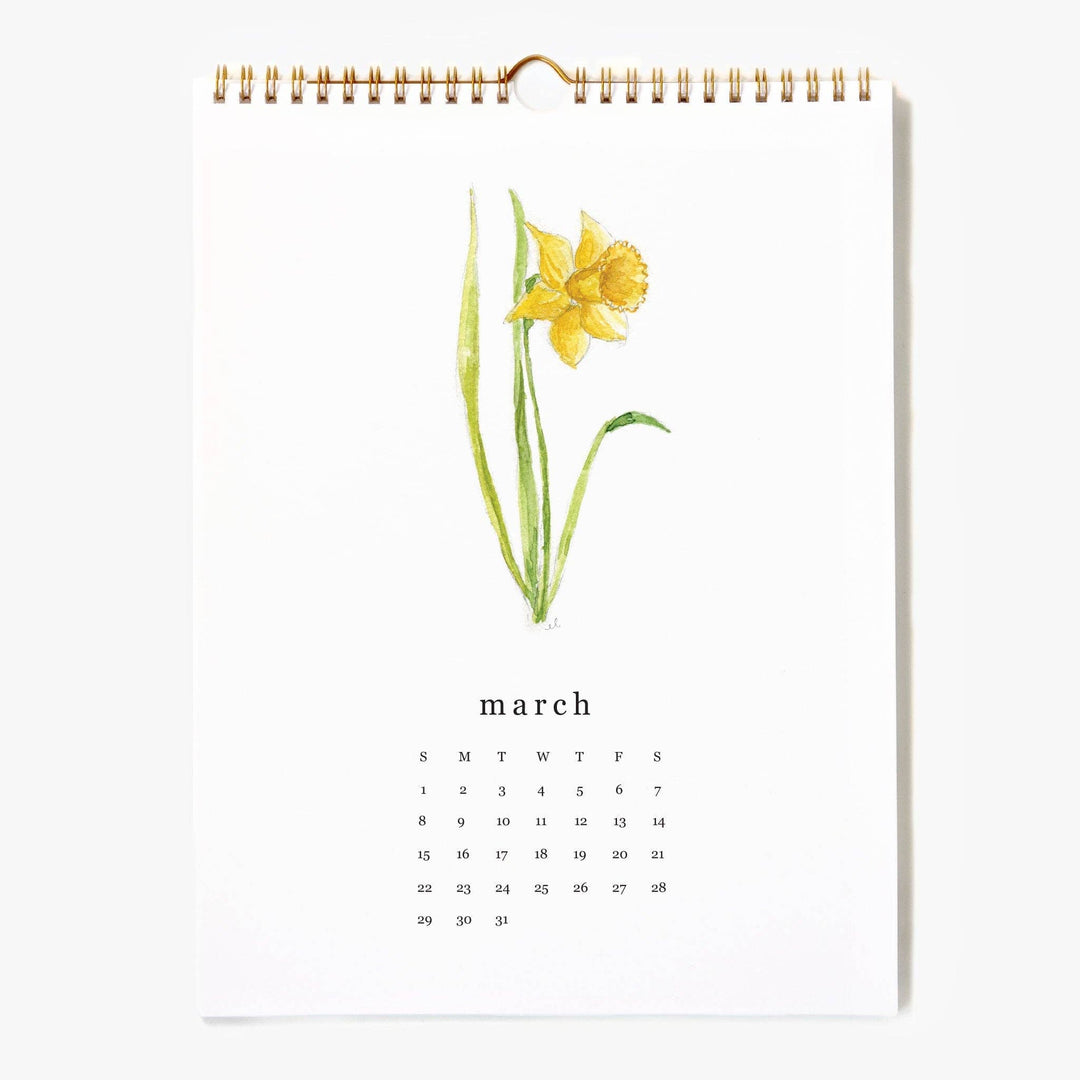 emily lex studio paper 2026 flower stems calendar