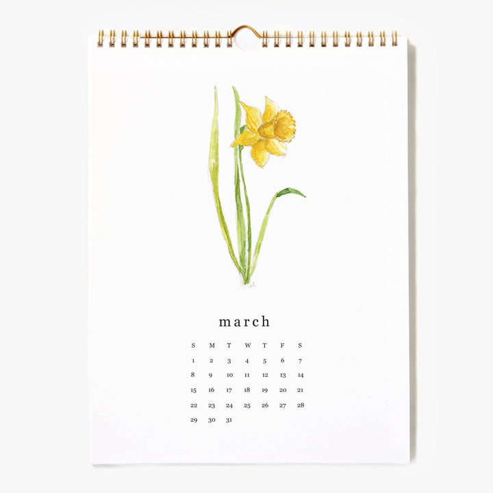 emily lex studio paper 2026 flower stems calendar