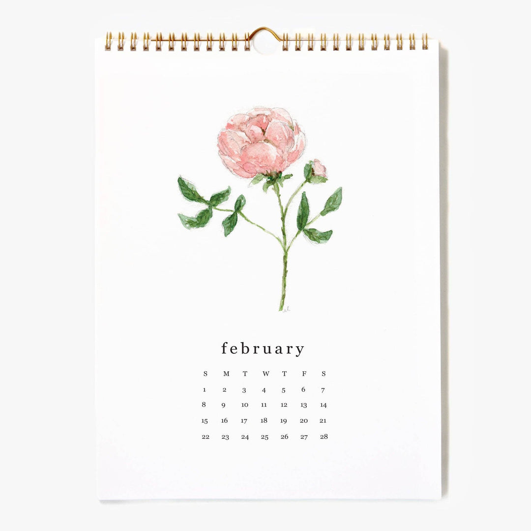 emily lex studio paper 2026 flower stems calendar