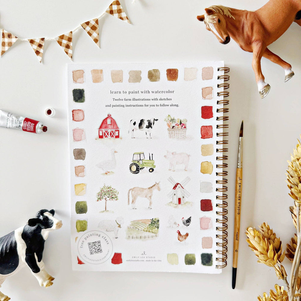 emily lex studio paper Farm Watercolor Workbook