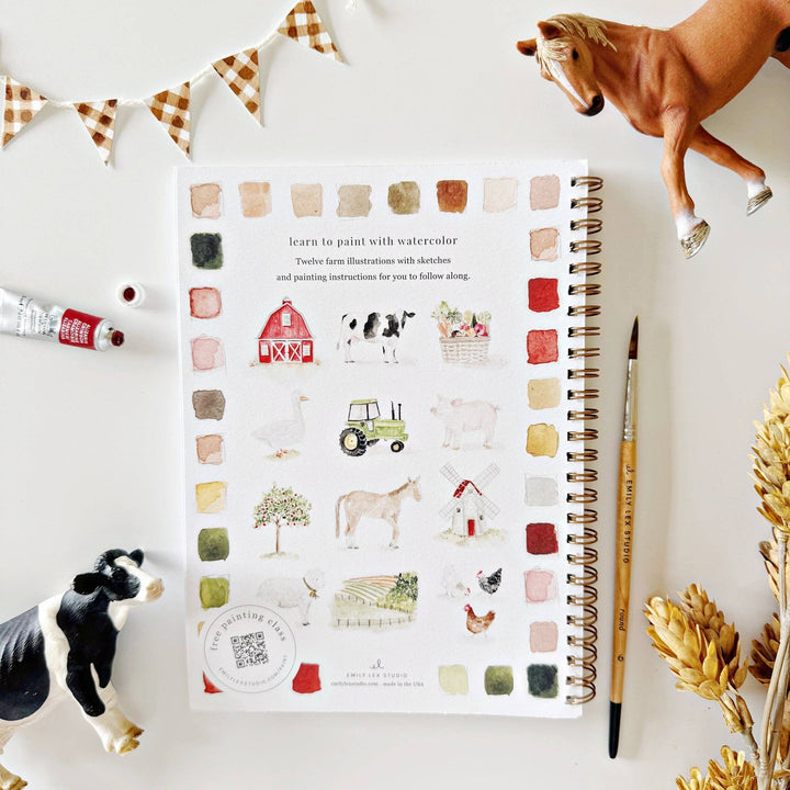 emily lex studio paper Farm Watercolor Workbook