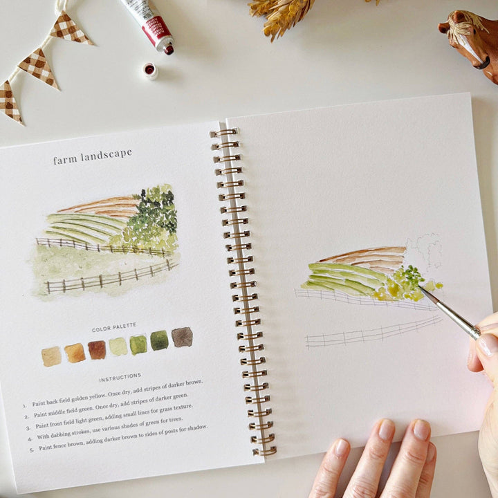 emily lex studio paper Farm Watercolor Workbook