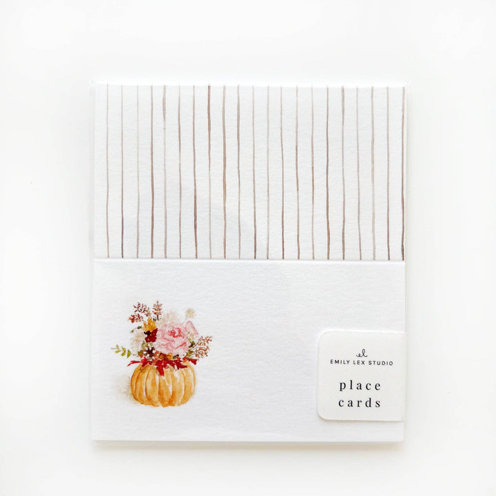 emily lex studio Place Cards Pumpkin Bouquet Place Cards