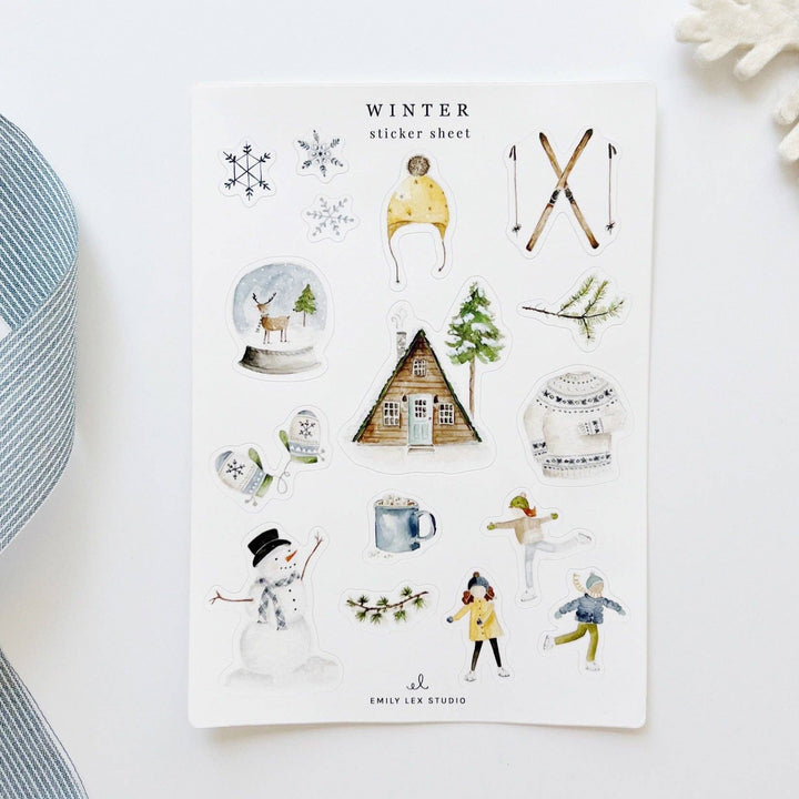 emily lex studio Sticker Sheets Winter Sticker Sheets