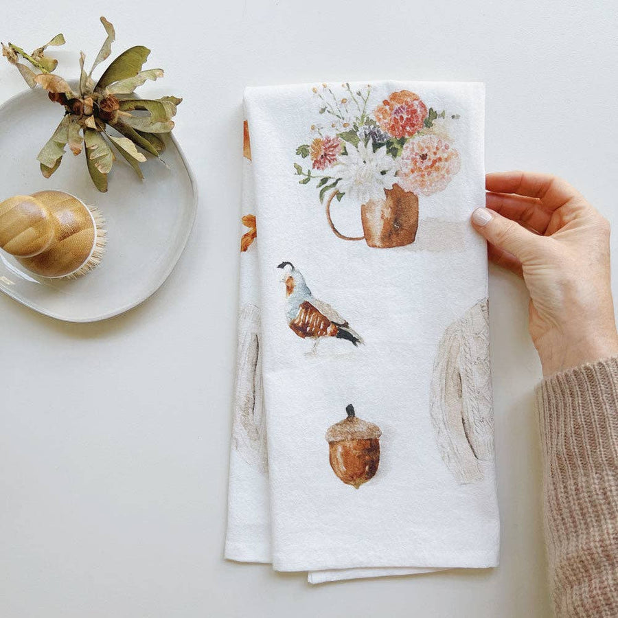 emily lex studio Tea Towel Autumn Tea Towel