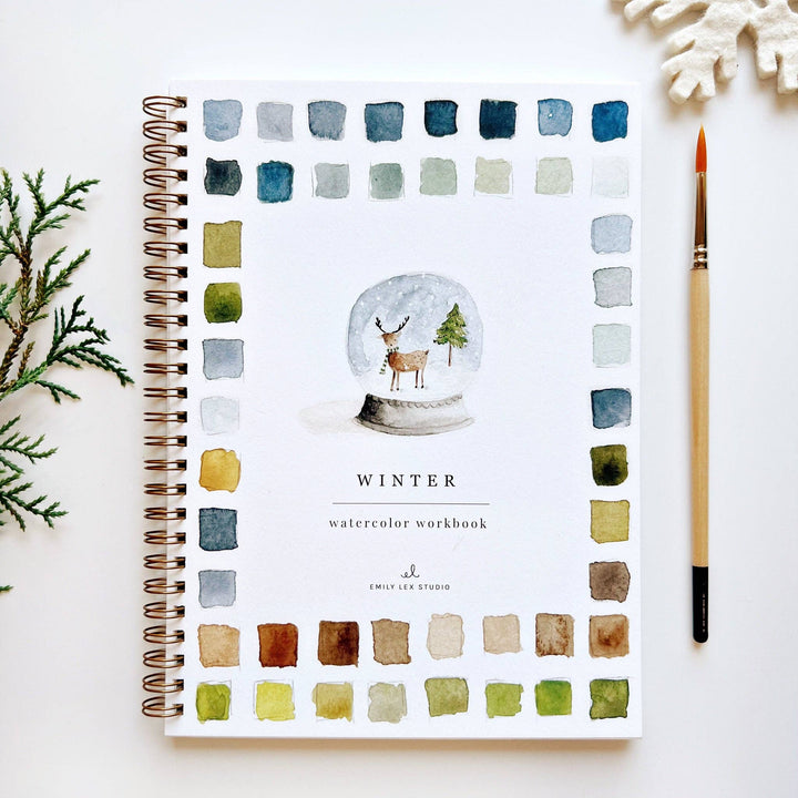 emily lex studio Watercolor Workbook: Winter