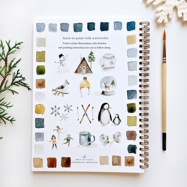 emily lex studio Watercolor Workbook: Winter