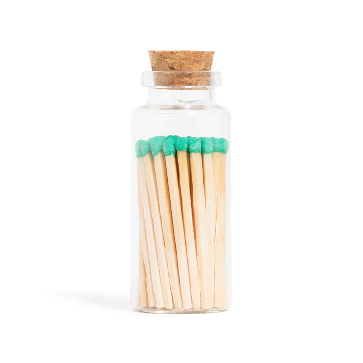 Enlighten the Occasion Gifts Bright Green Matches in Medium Corked Vial