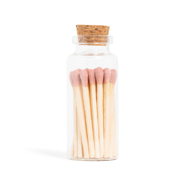 Enlighten the Occasion Gifts Dusty Rose Matches in Medium Corked Vial