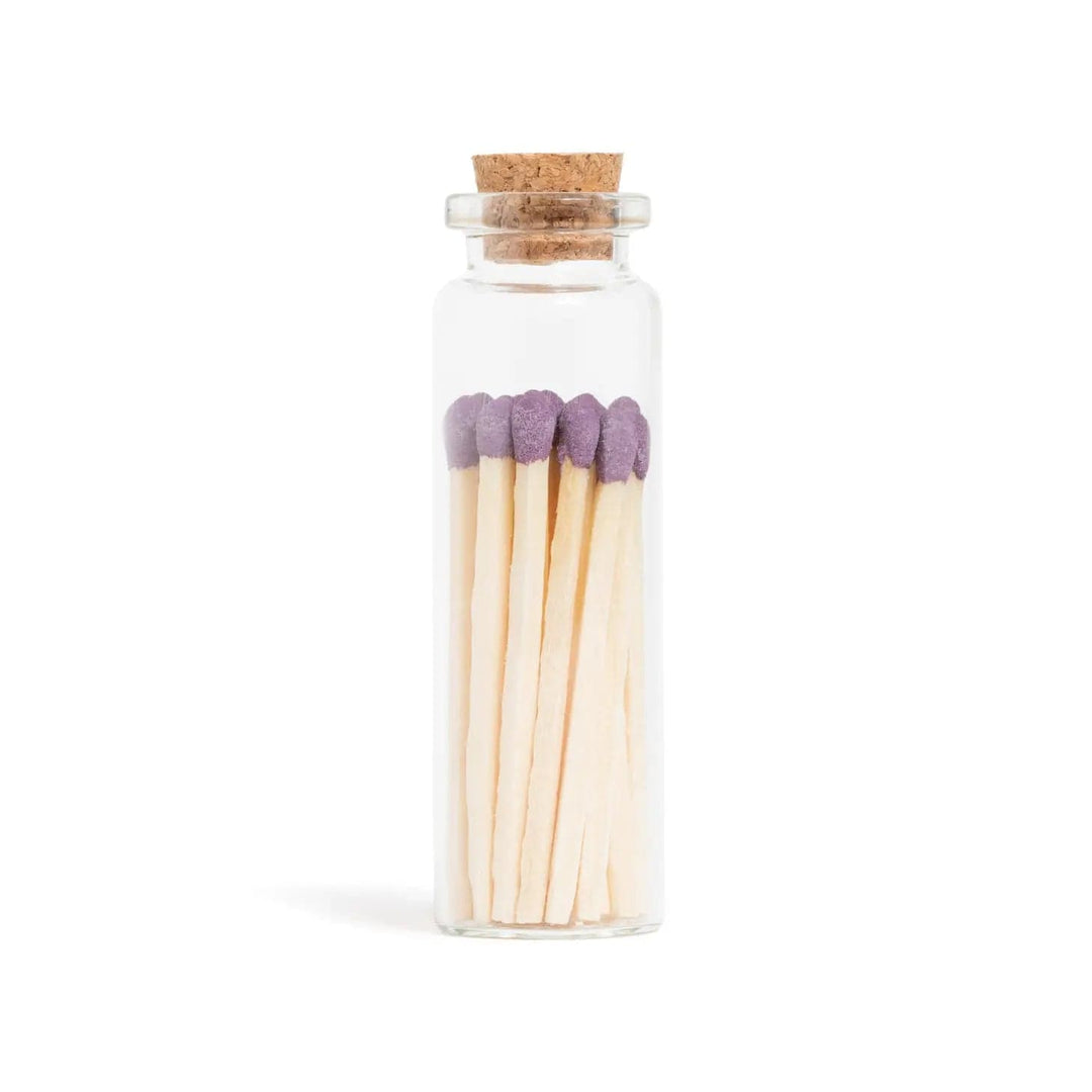Enlighten the Occasion Matches Imperial Purple Matches in Small Corked Vial