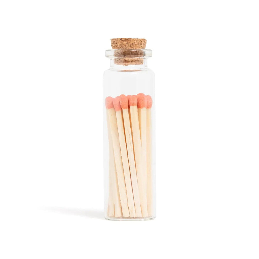 Enlighten the Occasion Matches Tangerine Matches in Small Corked Vial