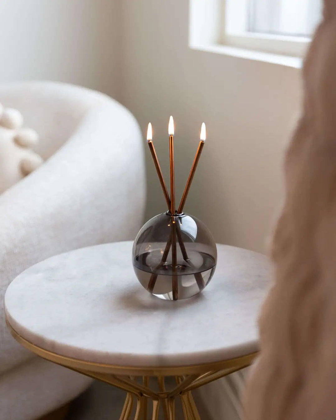 Everlasting Candle Co. Gifts Neva Vase, Storm