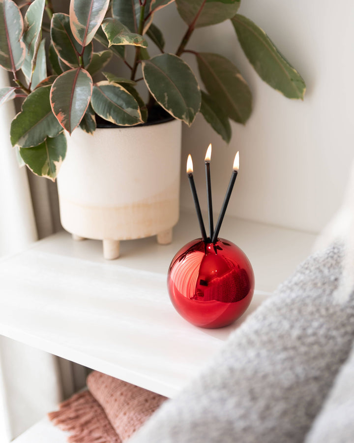 Everlasting Candle Co. Vase Neva Vase, Red Metallic