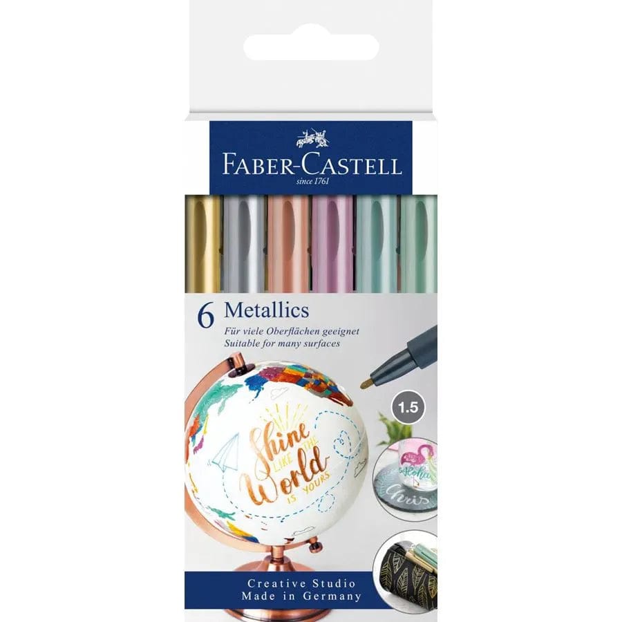 Faber-Castell Art & Craft Kits Metallic Markers 6ct
