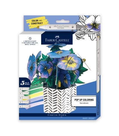 Faber-Castell Art Supplies Pop Up Coloring Pansy